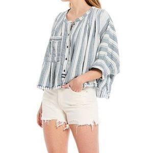 Free People Sz 24 white shorts